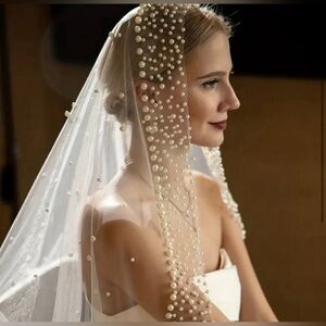 Wedding Veil With Pearls dreamy ✨✨🔥 Elegant New